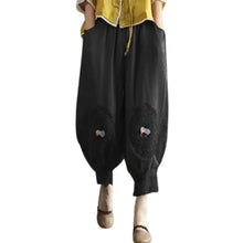 Load image into Gallery viewer, Vintage Boho Cotton Linen Pants for Women Summer Pockets Thin Beach Trousers Woman Casual High Waist Loose Harem Pants