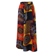 Load image into Gallery viewer, Women&#39;s Wide Leg Boho Harem Pants Gypsy Hippie Indian Thailand Bohemian Palazzo Pants Smocked Waist Aladdin Trousers shirt