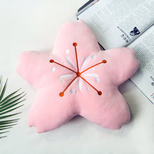 Load image into Gallery viewer, Cherry blossoms Stuffed Flower Plush Cushion Girly Room Decor Sunflower Pillow Pink Flower for Girls Bedroom Seat Pillow