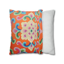 Load image into Gallery viewer, Tibetan Tradition Pattern Printing Spun Polyester Square Pillow Case - 2