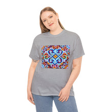 Load image into Gallery viewer, Tibetan Flower Pattern Printing T-shirt Unisex Heavy Cotton Tee