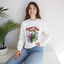 Load image into Gallery viewer, Tinsel Time Party Crewneck Sweatshirt — Festive Holiday Pullover