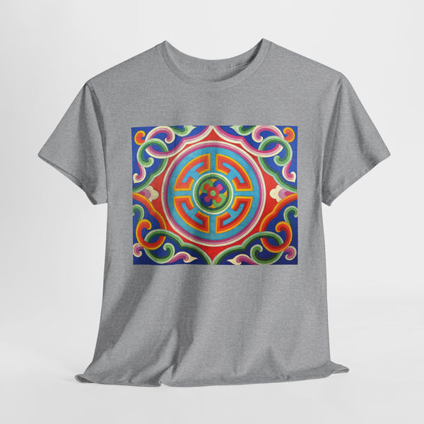 Tee Tibetan Traditional Circle Pattern Styles Unisex Heavy Cotton
