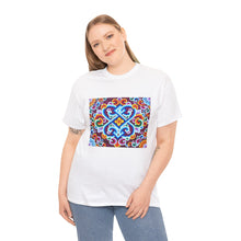 Load image into Gallery viewer, Tibetan Flower Pattern Printing T-shirt Unisex Heavy Cotton Tee