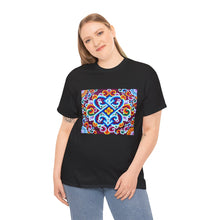 Load image into Gallery viewer, Tibetan Flower Pattern Printing T-shirt Unisex Heavy Cotton Tee