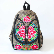 Load image into Gallery viewer, New Ethnic Style Embroidered Backpack for Women&#39;s Embroidered Canvas Leisure Backpack