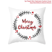 Load image into Gallery viewer, 45cm Christmas Cushion Cover Navidad Merry Christmas Decorations For Home 2023 Xmas Noel Cristmas Ornaments New Year Gifts 2024