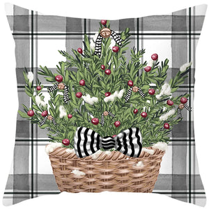 45cm Merry Christmas Cushion Cover Pillowcase 2023 Christmas Decorations for Home Ornament New Year Christmas Decor