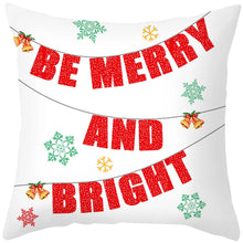 Load image into Gallery viewer, 45cm Merry Christmas Cushion Cover Pillowcase 2023 Christmas Decorations for Home Ornament New Year Christmas Decor