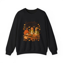 Load image into Gallery viewer, Grateful Gatherings Sweatshirt — Cozy Thanksgiving Friends Crewneck