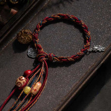 Load image into Gallery viewer, All Hand-woven Tibetan Colorful Hand Jomon Play Bracelet, Hand Rubbing Cotton Rope Woven Rope, Ethnic Style Hand Ornaments