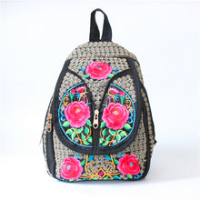 Load image into Gallery viewer, New Ethnic Style Embroidered Backpack for Women&#39;s Embroidered Canvas Leisure Backpack