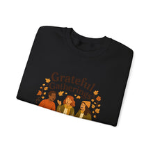 Load image into Gallery viewer, Grateful Gatherings Sweatshirt — Cozy Thanksgiving Friends Crewneck