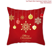 Load image into Gallery viewer, Christmas Cushion Cover Merry Christmas Decorations for Home Christmas Ornament Navidad Noel Xmas Gifts Happy New Year