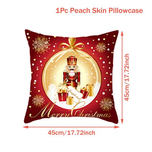 Christmas Cushion Cover Merry Christmas Decorations for Home Christmas Ornament Navidad Noel Xmas Gifts Happy New Year