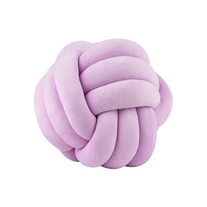 Soft Knot Ball Pillows Round Throw Pillow Cushion Kids Home Decoration Plush Pillow Throw Knotted Pillow Handmade