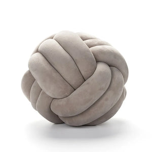 Soft Knot Ball Pillows Round Throw Pillow Cushion Kids Home Decoration Plush Pillow Throw Knotted Pillow Handmade