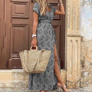 Long Dress for Women 2023 Summer Beach Bohemian Dresses Vestido Casual Robe Female Clothing Y2K Floral Skirt Elegant Maxi Dress