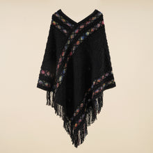Load image into Gallery viewer, Spring and Autumn New Loose Pullover Knitted Shawl Ethnic Style Pullover Cape