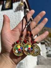 Load image into Gallery viewer, Tibetan Folk Talisman Ornament Colorful six-character mantra pendant Natal year keychain keychain