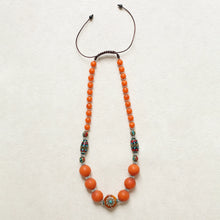 Load image into Gallery viewer, Tibetan Jewelry Nepalese Necklace, Tibetan Beeswax Necklace Original Design Ethnic Style