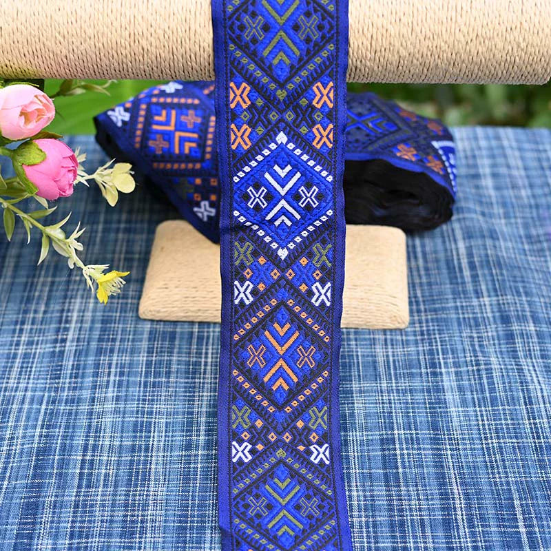 Brocade Pattern Cultural Pattern Elements Lace Webbing DIY Ethnic Clothing Accessories Fabric Fabric