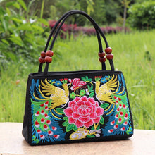 Load image into Gallery viewer, Ethnic Style Bag with Double-sided Embroidery and Canvas Small Bag for Women&#39;s Double-layer Handbag Casual Trend Retro