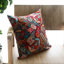 Load image into Gallery viewer, Cotton and Linen Ethnic Style South East Asia Sofa Throw Pillow Case Cushion Cover