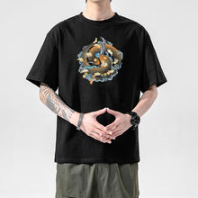 Load image into Gallery viewer, Tibetan Culture T-shirt, Tibetan Totem, Eight Auspicious Characters, Six True Words, Short Sleeved Tibetan Clothing, Yak Clothing