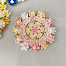 Load image into Gallery viewer, Hand Crocheted Wool Lily of The Valley Coaster Thermal Insulation Pad Small Bouquet for Girls Gifts