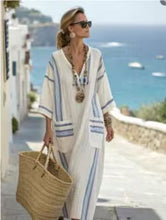 Load image into Gallery viewer, Summer Elegant Large Size Printing Long Pendulum Dress