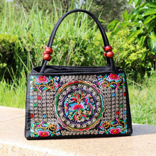 Load image into Gallery viewer, Ethnic Style Bag with Double-sided Embroidery and Canvas Small Bag for Women&#39;s Double-layer Handbag Casual Trend Retro