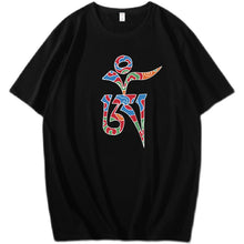 Load image into Gallery viewer, Tibetan Culture T-shirt, Tibetan Totem, Eight Auspicious Characters, Six True Words, Short Sleeved Tibetan Clothing, Yak Clothing