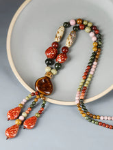 Load image into Gallery viewer, Ethnic Style High-end Ceramic Sweater Chain Women&#39;s Long Versatile Pendant Autumn and Winter Necklace 2023 New Jewelry Pendant