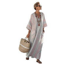 Load image into Gallery viewer, Summer Elegant Large Size Printing Long Pendulum Dress