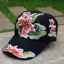 Load image into Gallery viewer, Ethnic Embroidered Floral Style Baseball Cap Hat