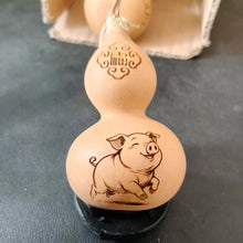 Load image into Gallery viewer, Zodiac Gourd Carving Ornament Pendant Asia Style Gift Natural Handicraft Gourd Moral Ornaments Home Decor