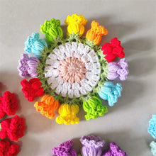 Load image into Gallery viewer, Hand Crocheted Wool Lily of The Valley Coaster Thermal Insulation Pad Small Bouquet for Girls Gifts