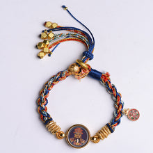 Load image into Gallery viewer, Hand-woven Tibetan Famous Style Zakiram Thangka God of Wealth Hand Rope Men&#39;s and Women&#39;s Bracelets Retro