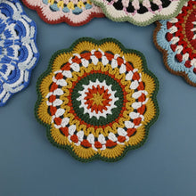 Load image into Gallery viewer, Non-slip Hand-woven Exquisite Large Coaster Sweet Wool Crocheted Vase Mat New Handmade Knitted Flower