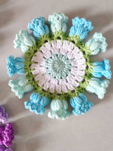 Load image into Gallery viewer, Hand Crocheted Wool Lily of The Valley Coaster Thermal Insulation Pad Small Bouquet for Girls Gifts