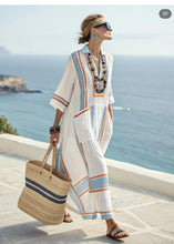 Load image into Gallery viewer, Summer Elegant Large Size Printing Long Pendulum Dress