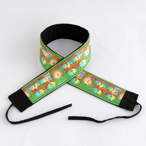 Colorful Embroidery, Wide Waistband, Women's Decorative Ethnic Style Clothing, Dress, Women's Waist, Versatile Slim Fitting Belt