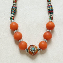 Load image into Gallery viewer, Tibetan Jewelry Nepalese Necklace, Tibetan Beeswax Necklace Original Design Ethnic Style