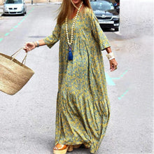 Load image into Gallery viewer, Autumn Spring New Long Sleeve Fashion Printed Bohemian Loose fitting Dress