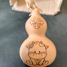 Load image into Gallery viewer, Zodiac Gourd Carving Ornament Pendant Asia Style Gift Natural Handicraft Gourd Moral Ornaments Home Decor
