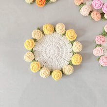 Load image into Gallery viewer, Hand Crocheted Wool Lily of The Valley Coaster Thermal Insulation Pad Small Bouquet for Girls Gifts