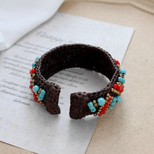Load image into Gallery viewer, Handmade Bohemian Ethnic Style Bracelet Woven Natural Stone Retro Personalized Tibetan Bracelet Accessories