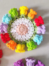 Load image into Gallery viewer, Hand Crocheted Wool Lily of The Valley Coaster Thermal Insulation Pad Small Bouquet for Girls Gifts
