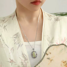 Load image into Gallery viewer, 925 Silver Retro New Jade Egg Surface Sachet Pendant Can Be Opened Pendant Necklace Light Luxury Versatile Premium